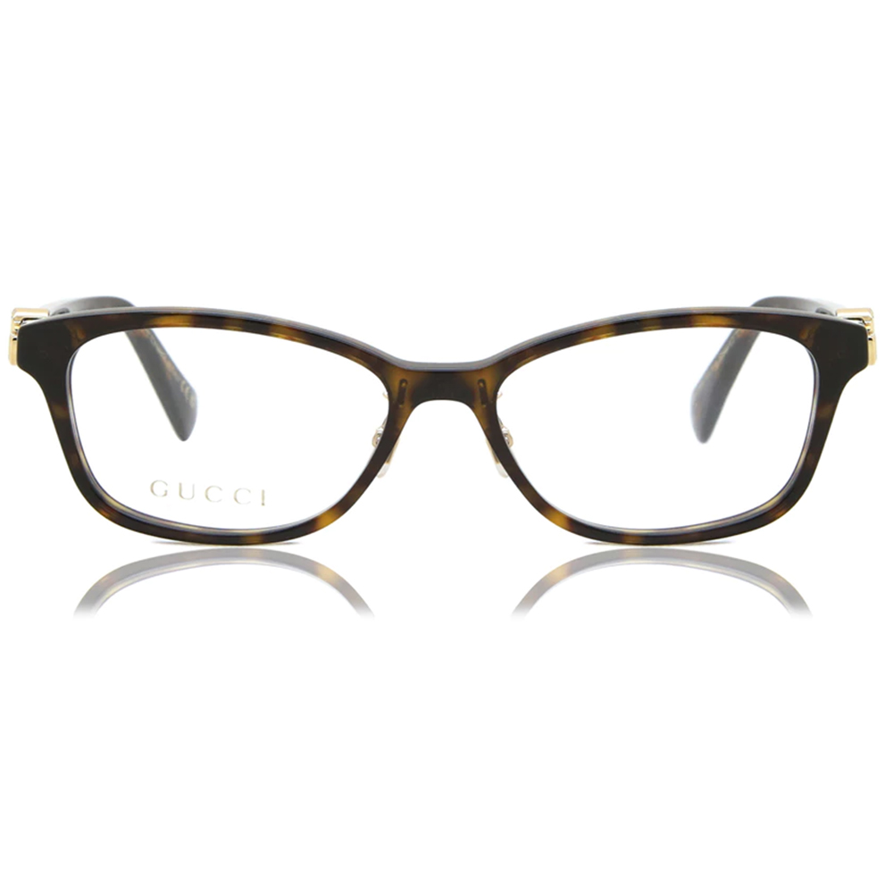 GUCCI | 星痕琥珀長方框眼鏡 | 暖調棕
