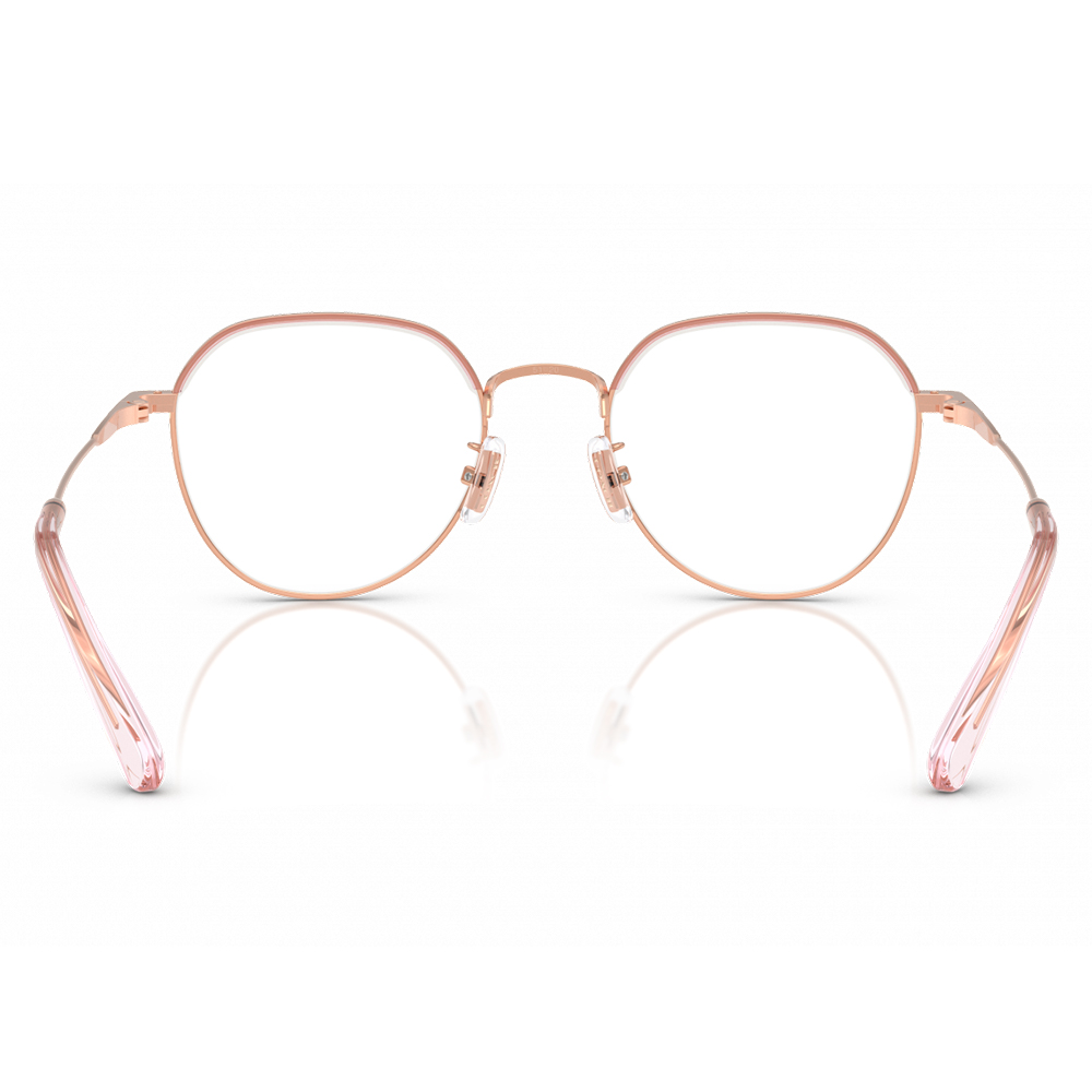 COACH | 杏粉流光多邊框眼鏡 | 淺杏粉