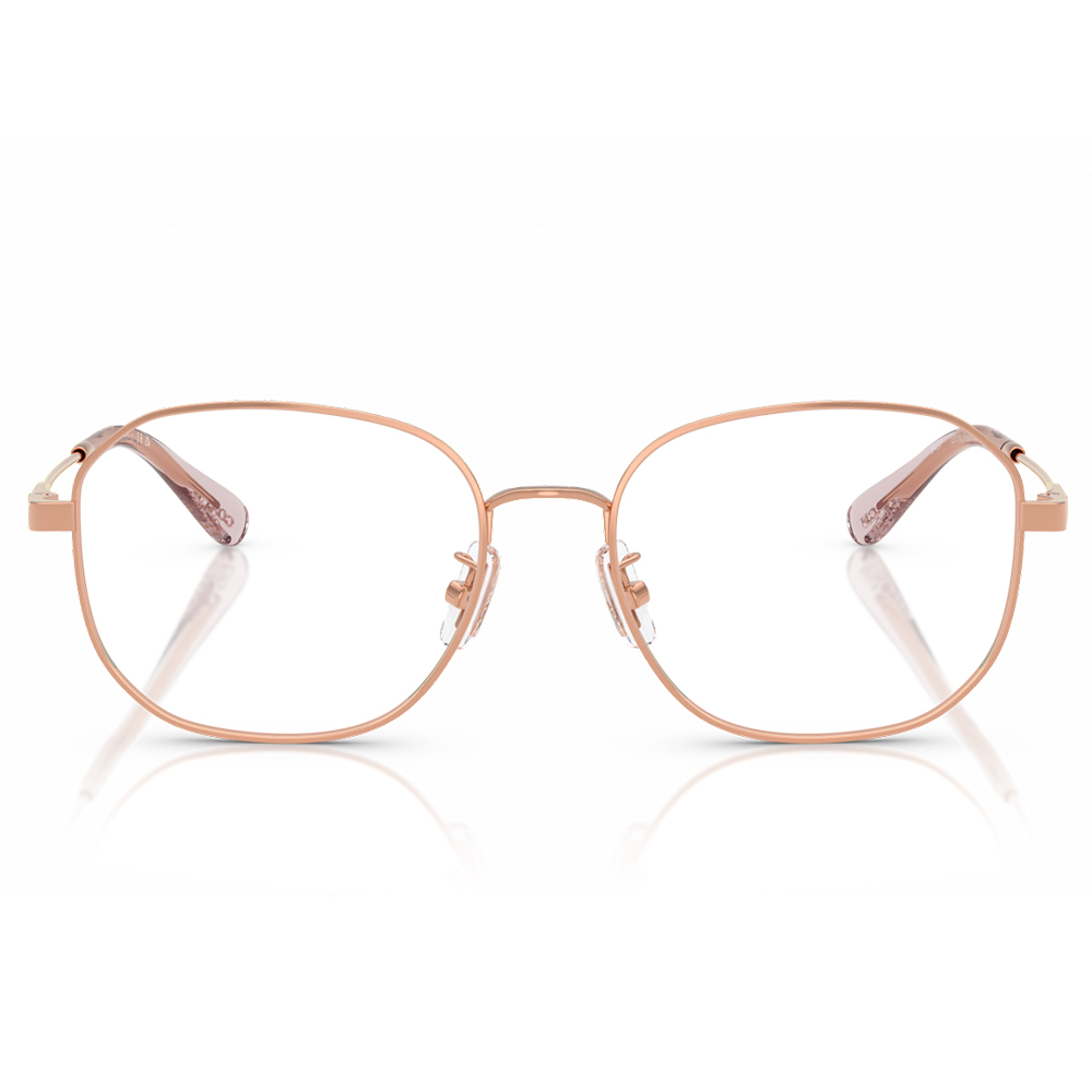 COACH | 品牌小LOGO方框眼鏡 | 甜美粉