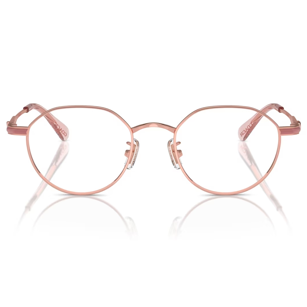 COACH | 微醺午後LOGO多邊框眼鏡(51mm) | 氣質粉