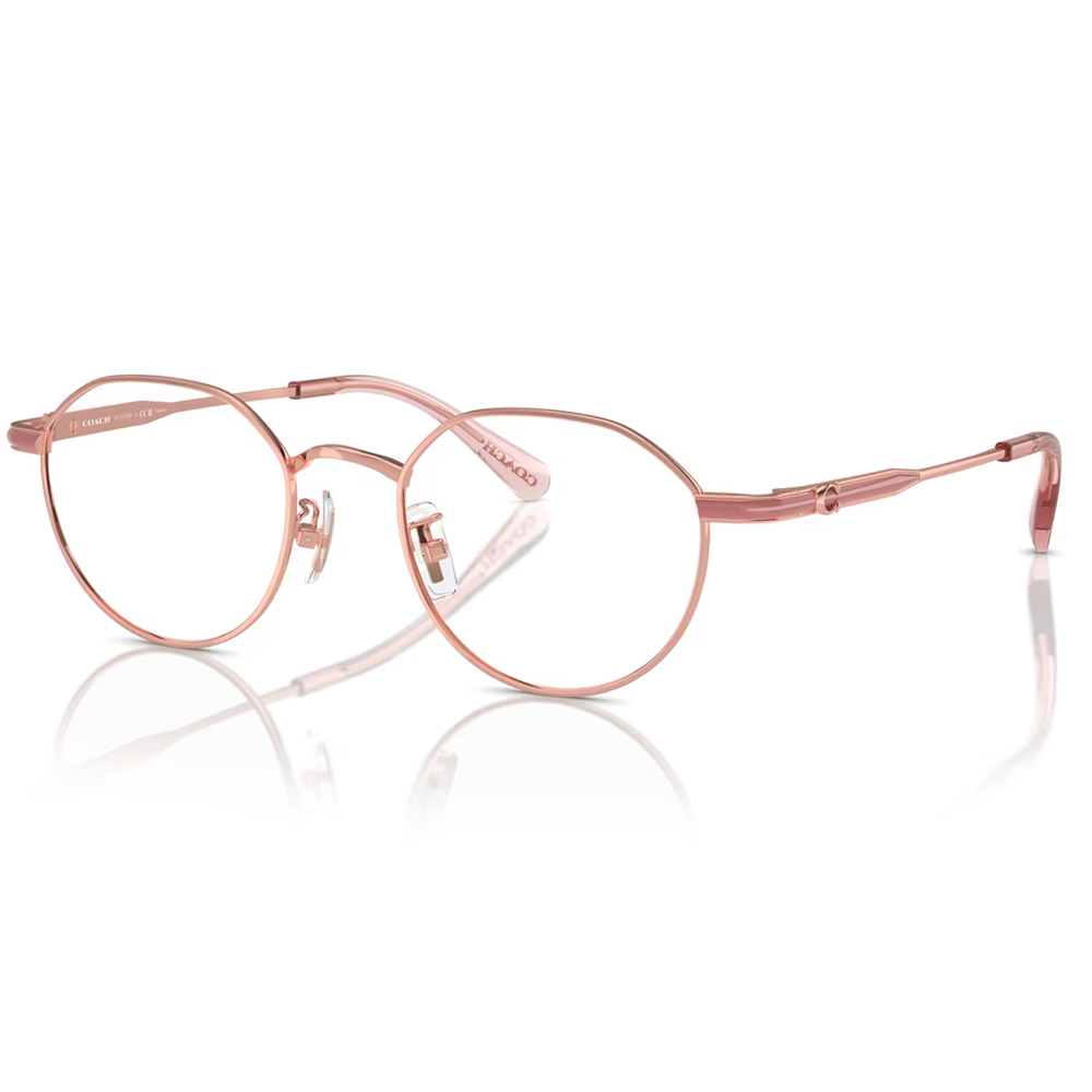 COACH | 微醺午後LOGO多邊框眼鏡(51mm) | 氣質粉