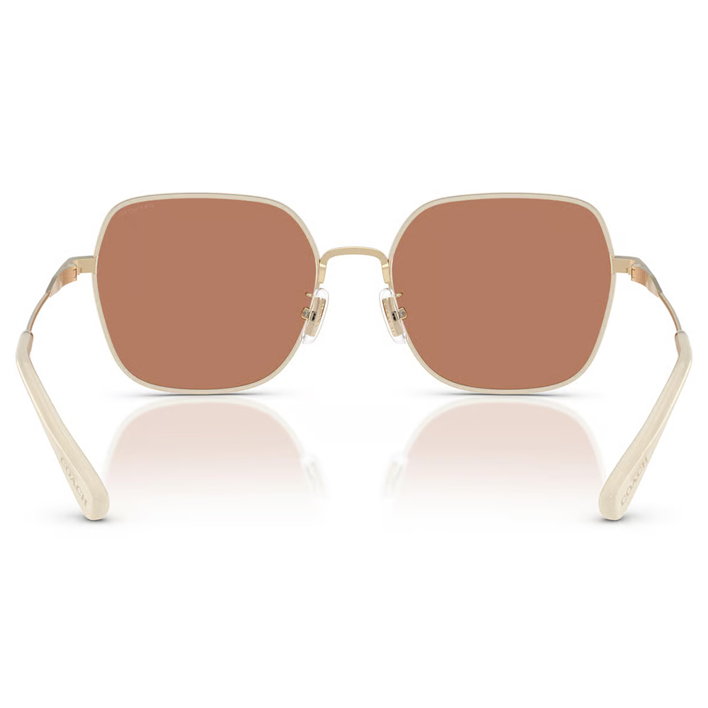 COACH | 光韻年華多邊框太陽眼鏡 | 金X乳白