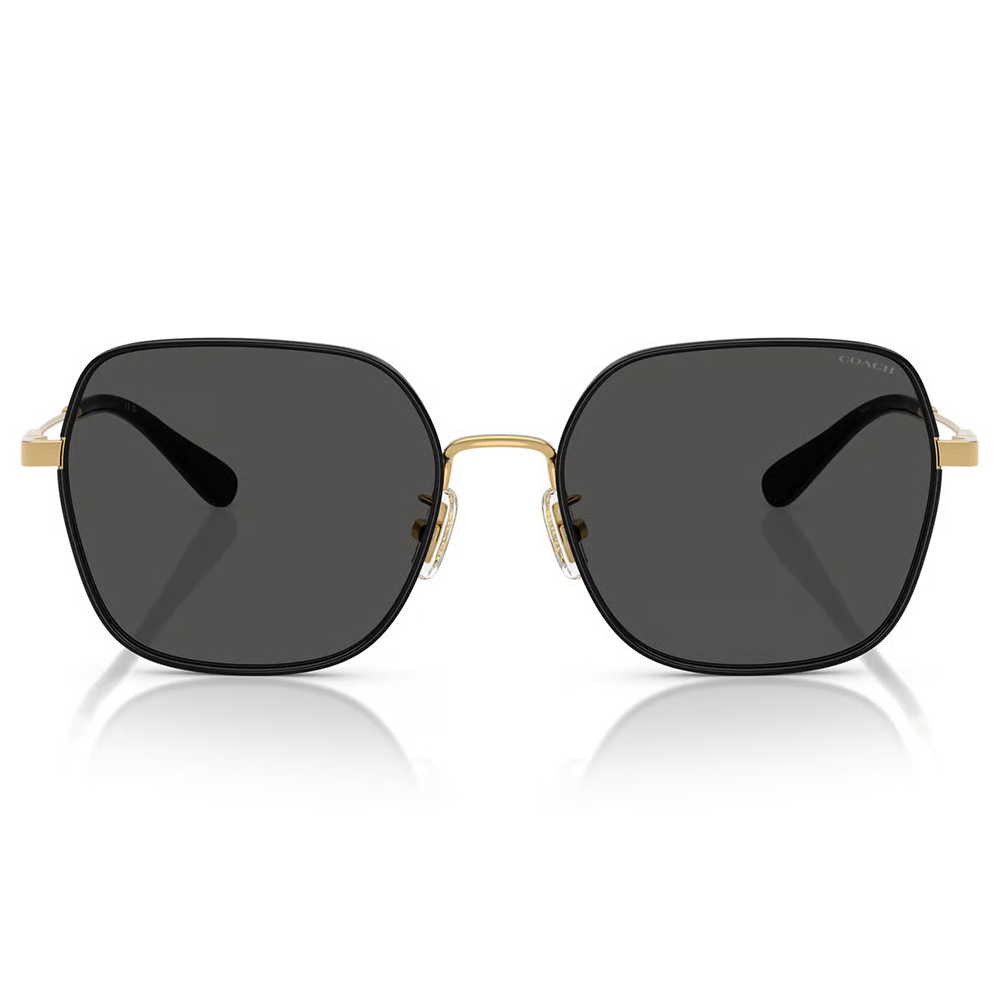 COACH | 光韻年華多邊框太陽眼鏡 | 黑X金