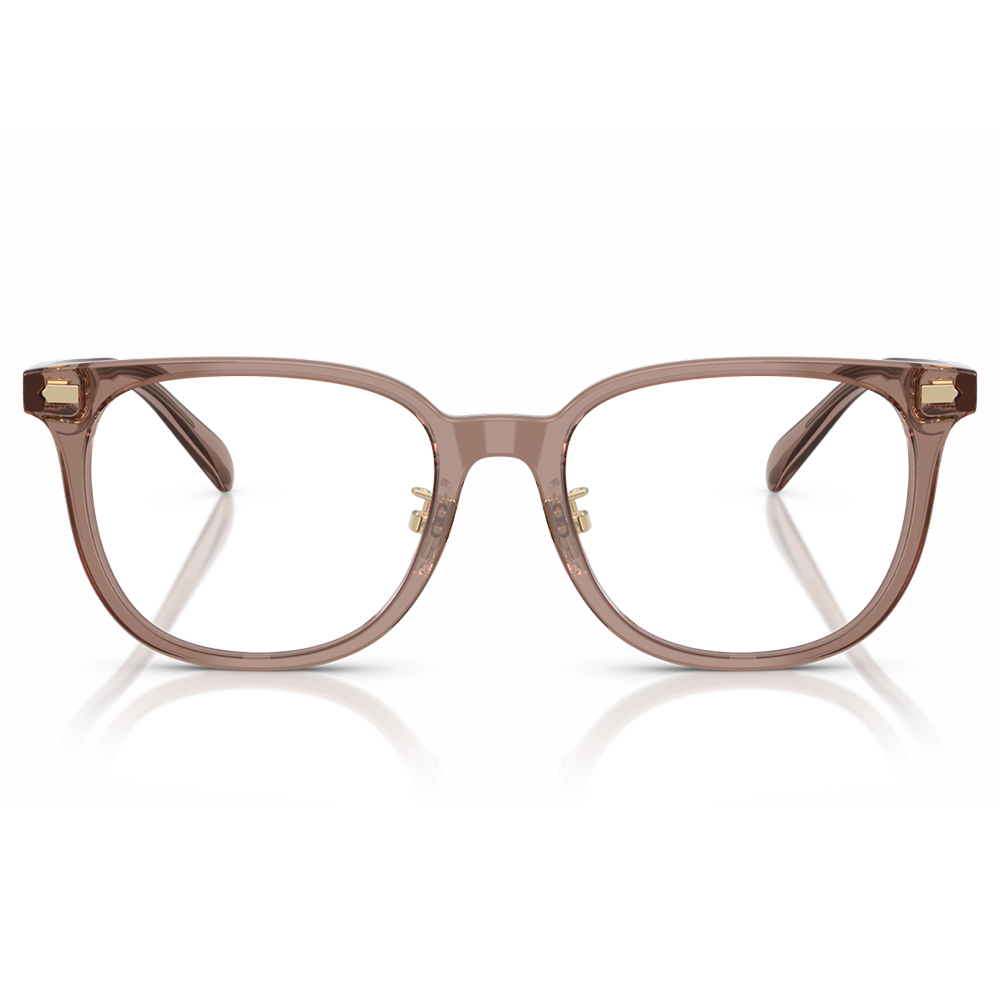 COACH | 極簡輪廓方框眼鏡 | 琉璃棕