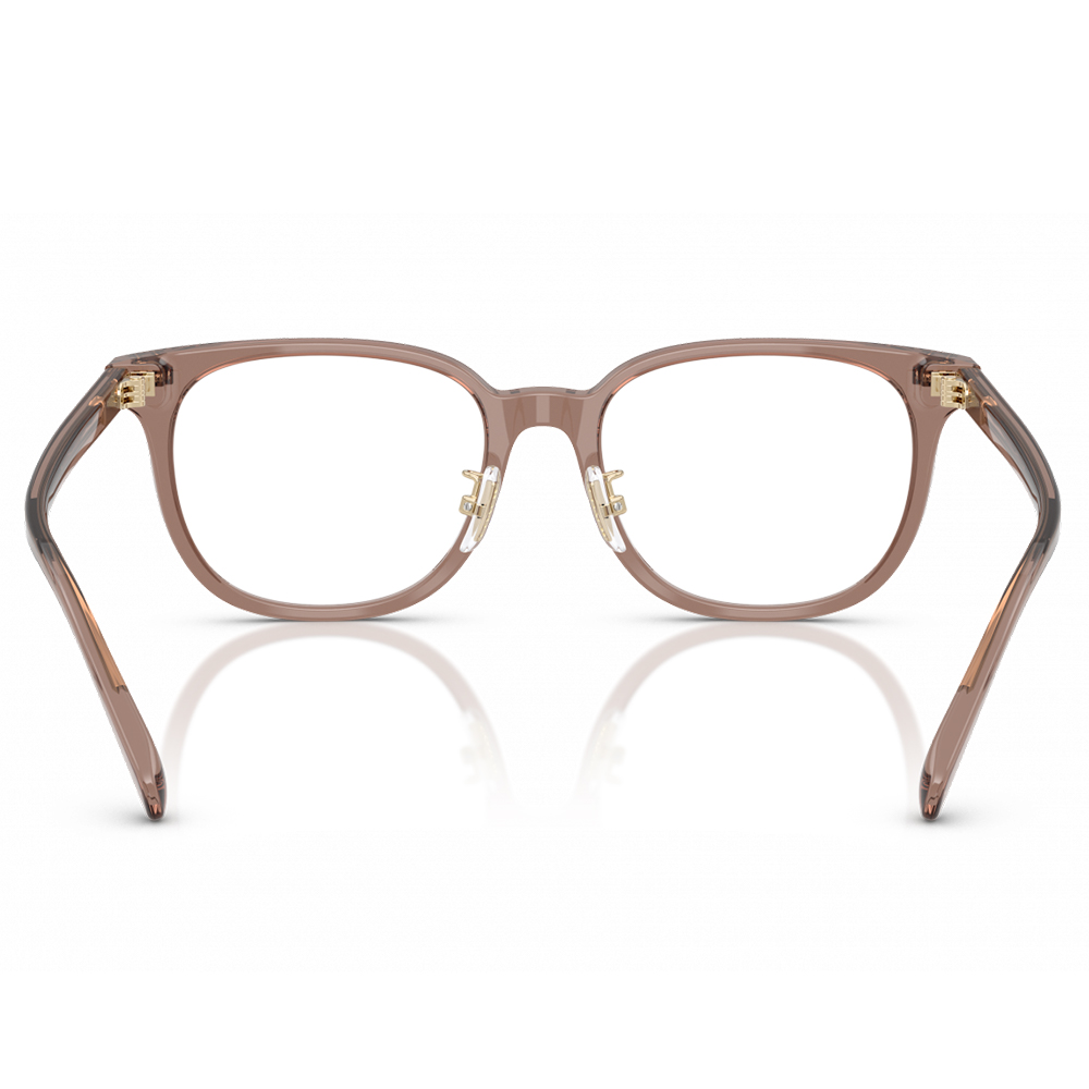 COACH | 極簡輪廓方框眼鏡 | 琉璃棕