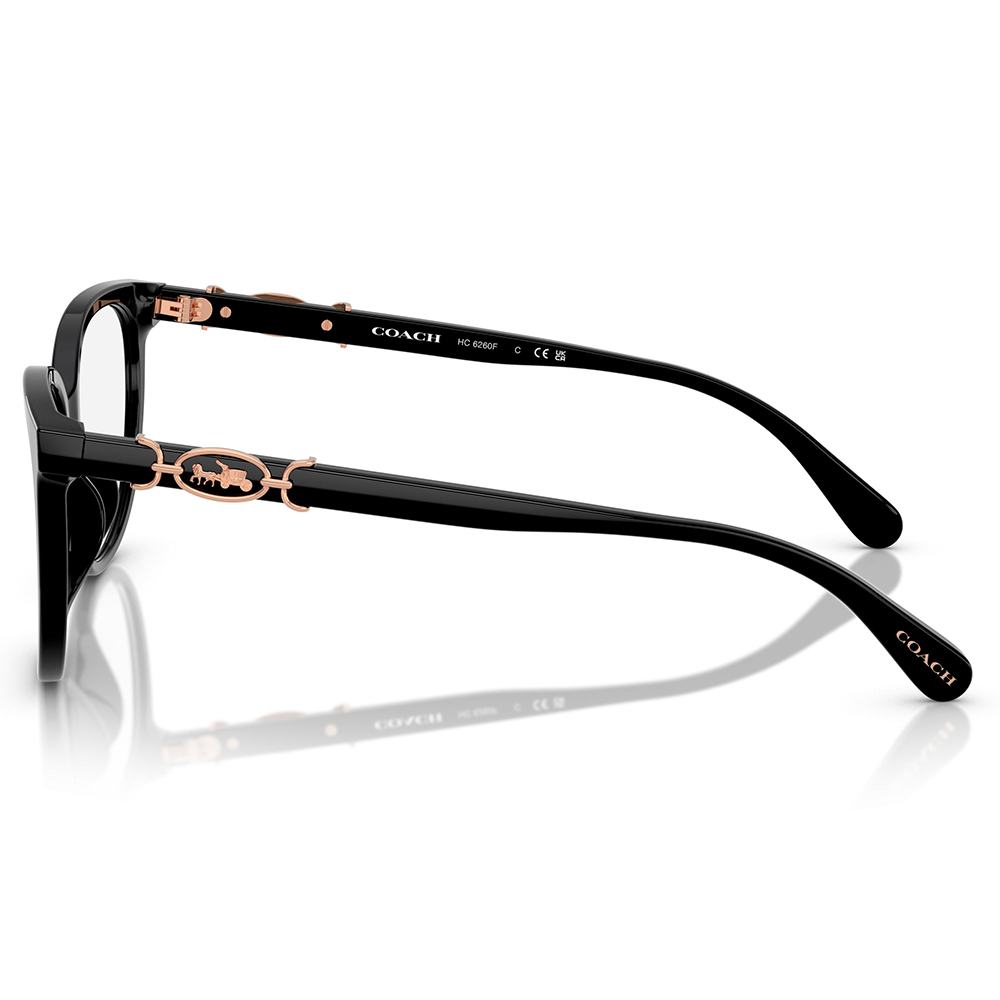 COACH | Horse And Carriage方框眼鏡 | 極簡黑