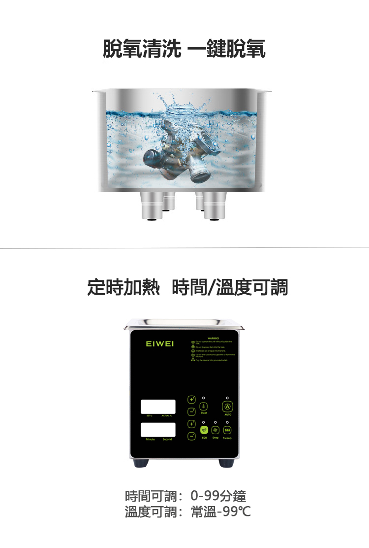 美國 EIWEI｜ 觸控式四模式專用型清洗機