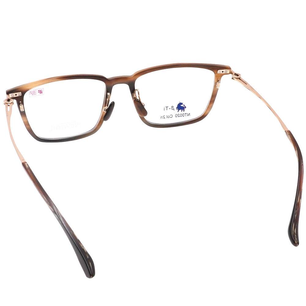 NEWTON︱溫潤匠氣 長方框眼鏡︱裸霧棕