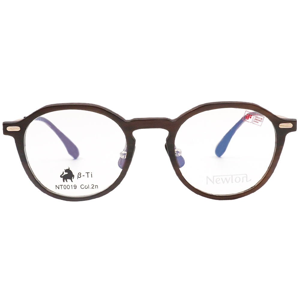 NEWTON︱深邃靜美 圓框眼鏡︱亮岩咖