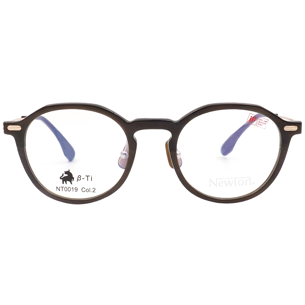 NEWTON︱深邃靜美 圓框眼鏡︱沉木咖