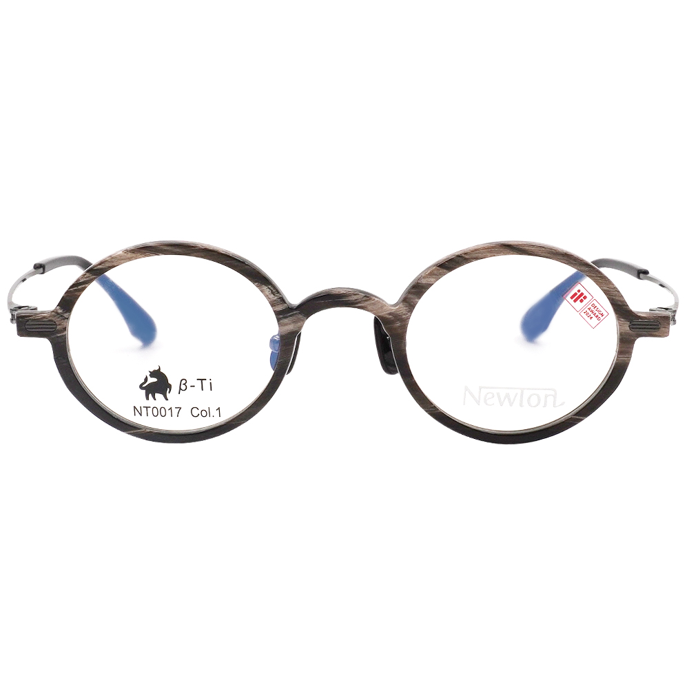 NEWTON︱純粹質序 圓框眼鏡︱紋理棕
