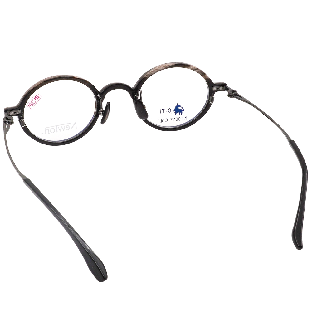 NEWTON︱純粹質序 圓框眼鏡︱紋理棕