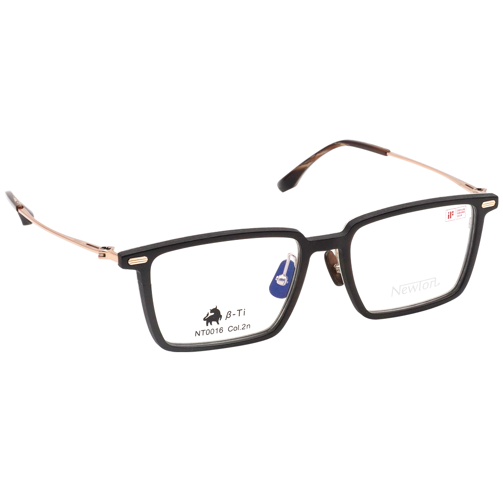 NEWTON︱穩雅風範 長方框眼鏡︱沉樸霧棕