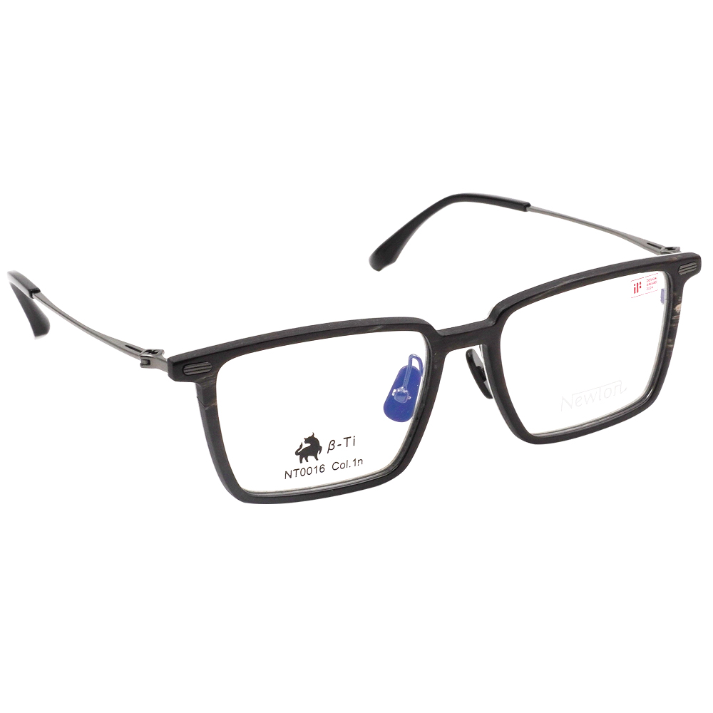 NEWTON︱穩雅風範 長方框眼鏡︱漾紋霧咖