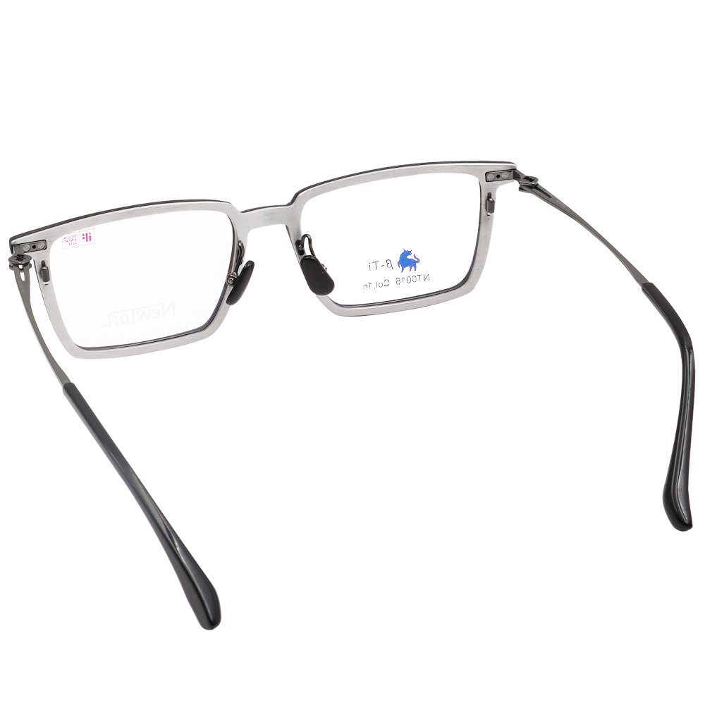 NEWTON︱穩雅風範 長方框眼鏡︱漾紋霧咖