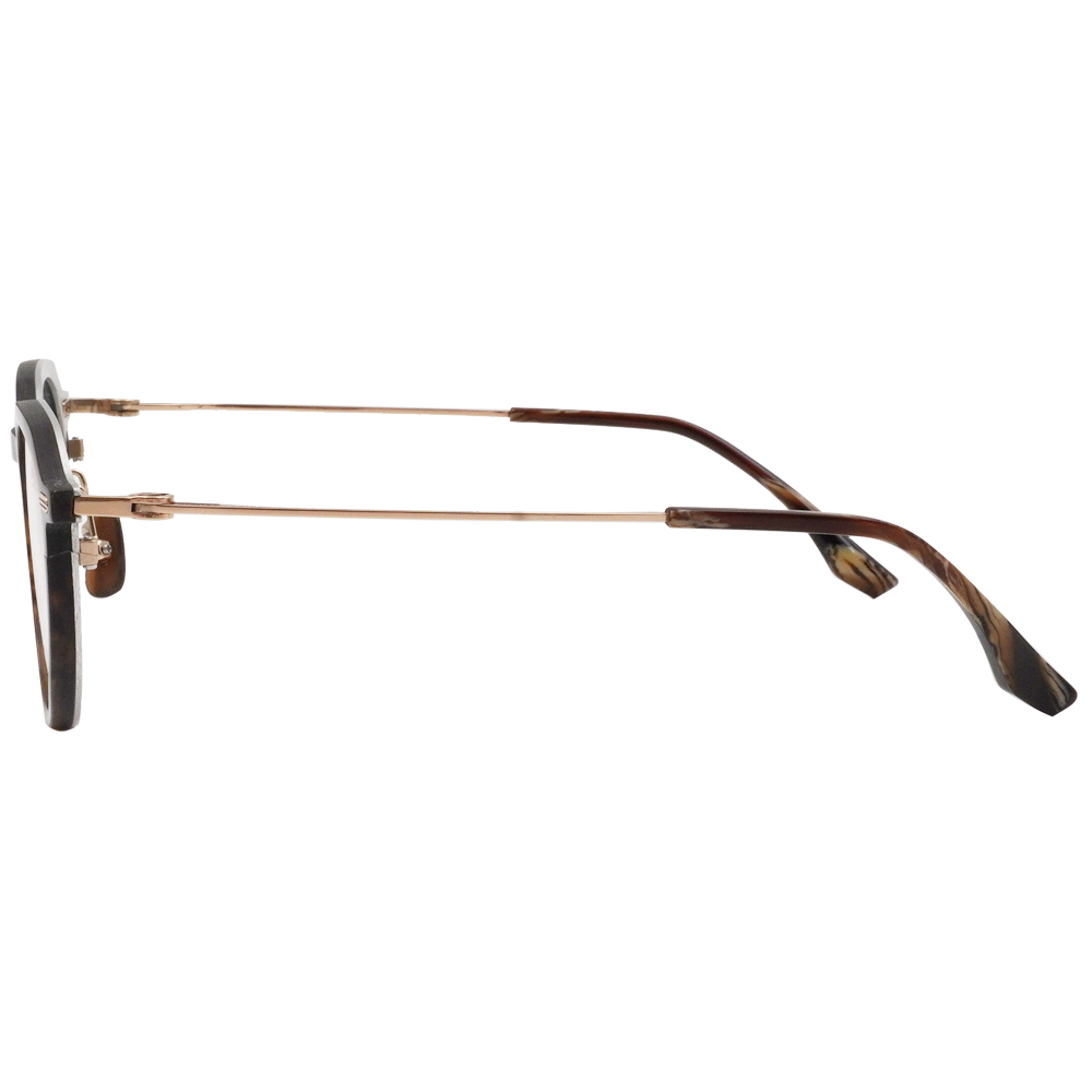 NEWTON︱質感流線 波士頓框眼鏡︱焙霧棕