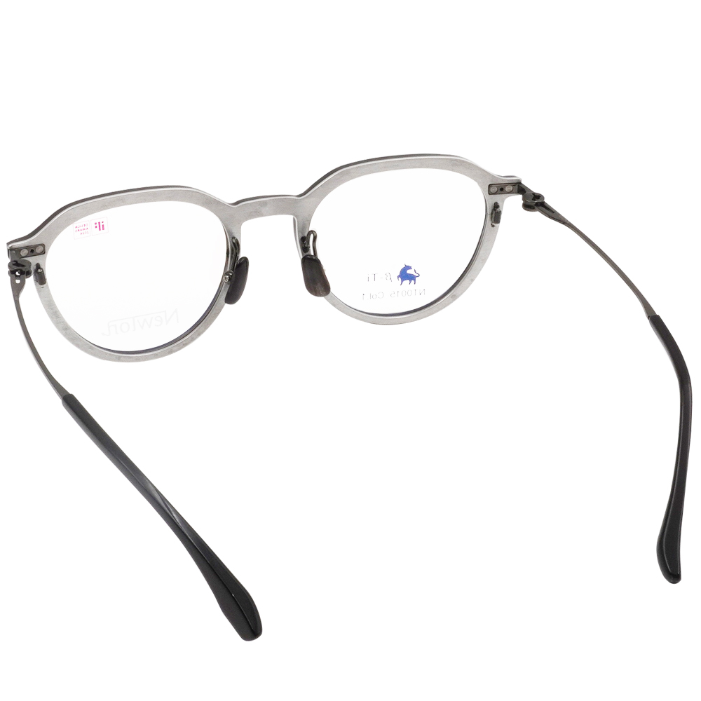 NEWTON︱質感流線 波士頓框眼鏡︱斕紋棕