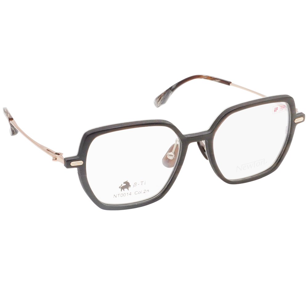 NEWTON︱質樸雅匠 大方框眼鏡︱醇厚霧咖