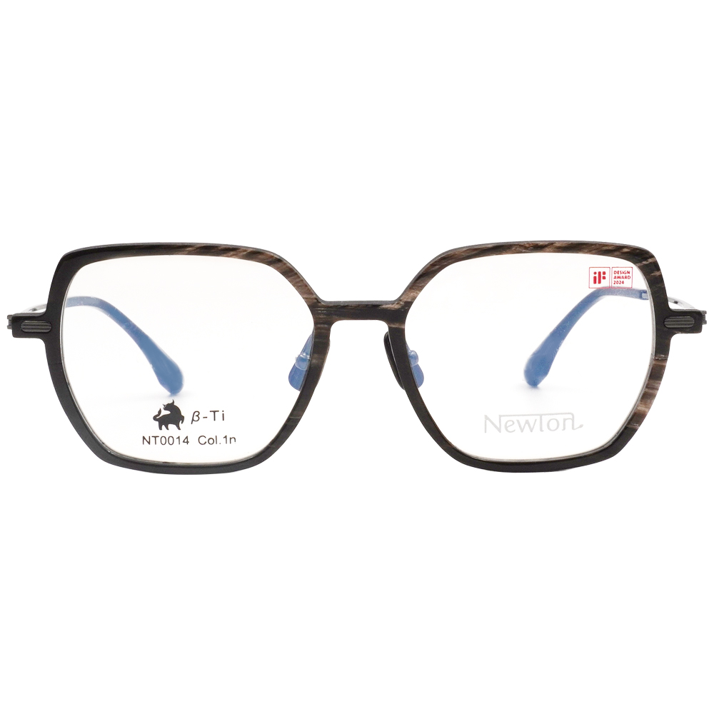 NEWTON︱質樸雅匠 大方框眼鏡︱流紋霧棕