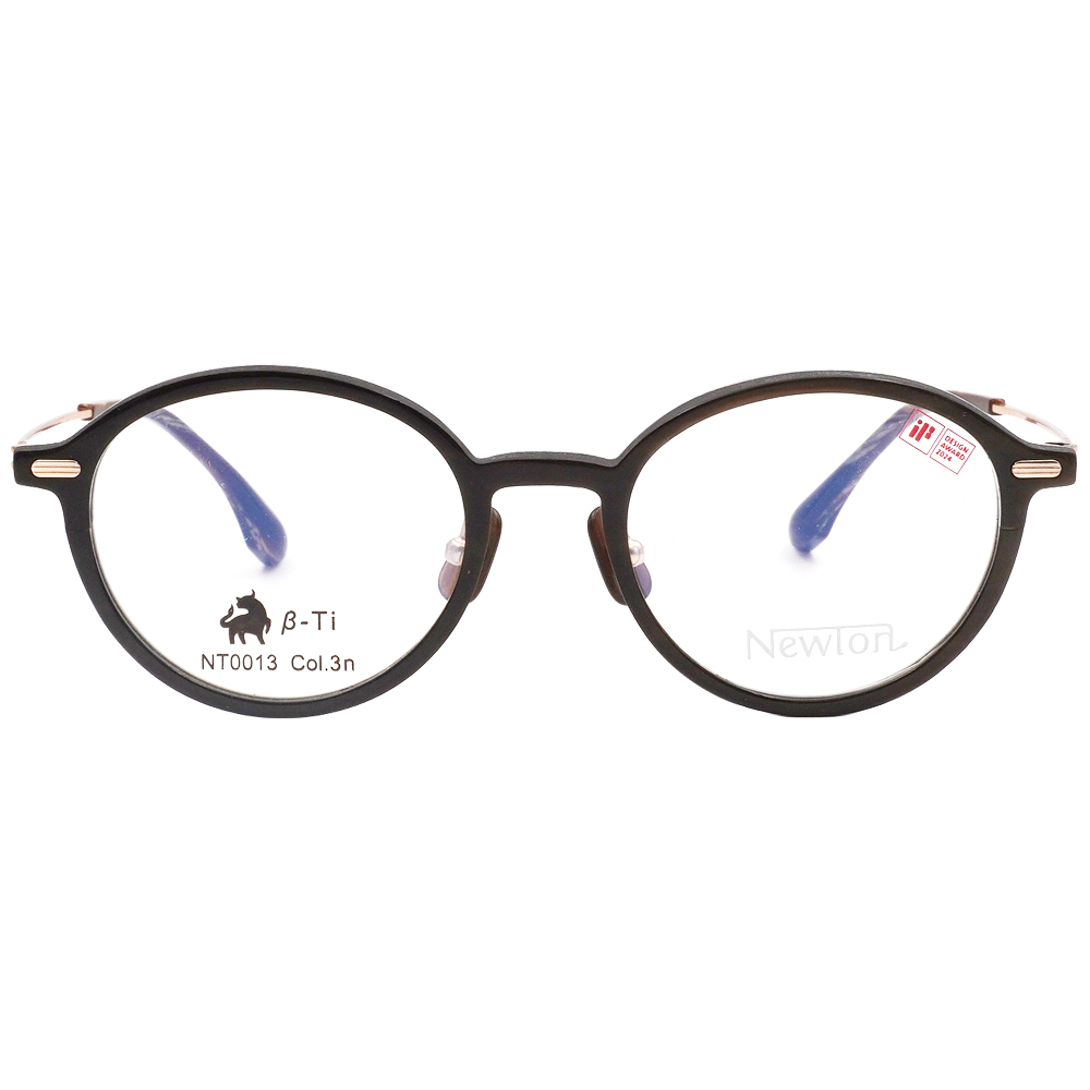 NEWTON︱工藝本質 圓框眼鏡︱柔棕雅霧