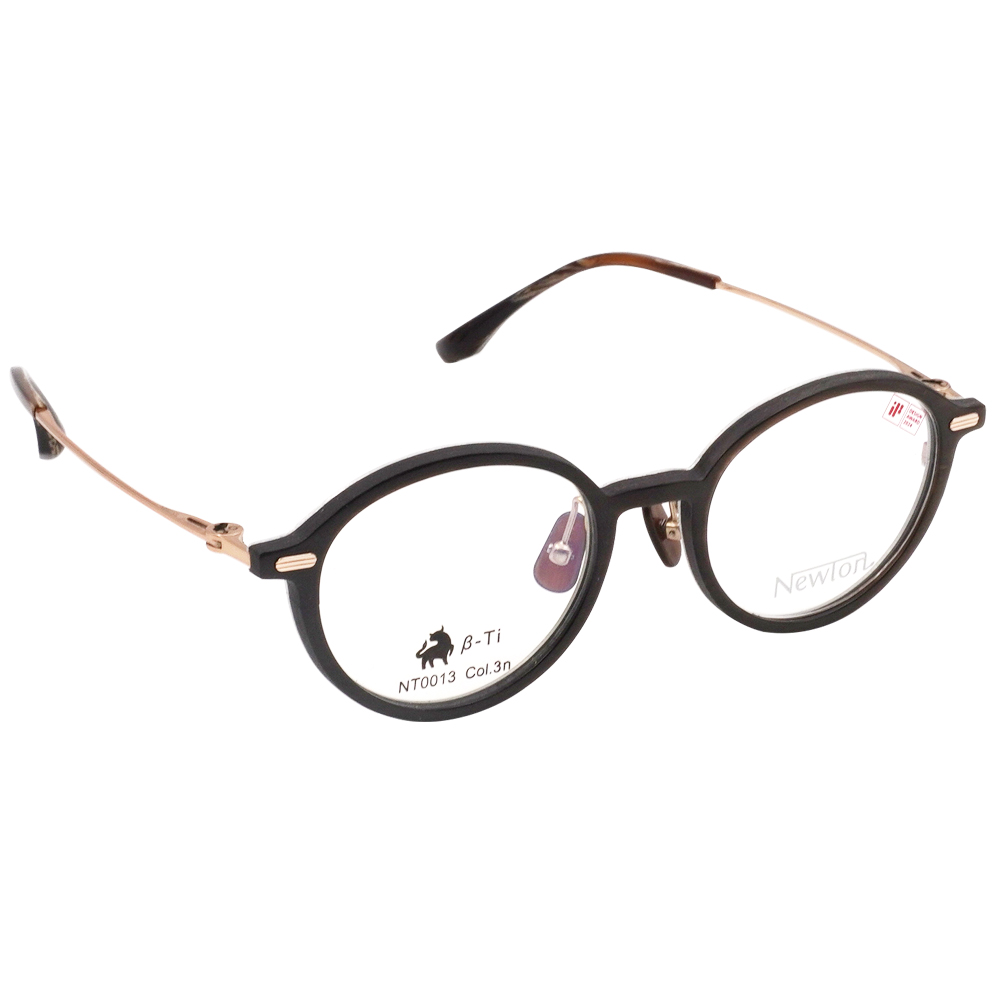 NEWTON︱工藝本質 圓框眼鏡︱柔棕雅霧