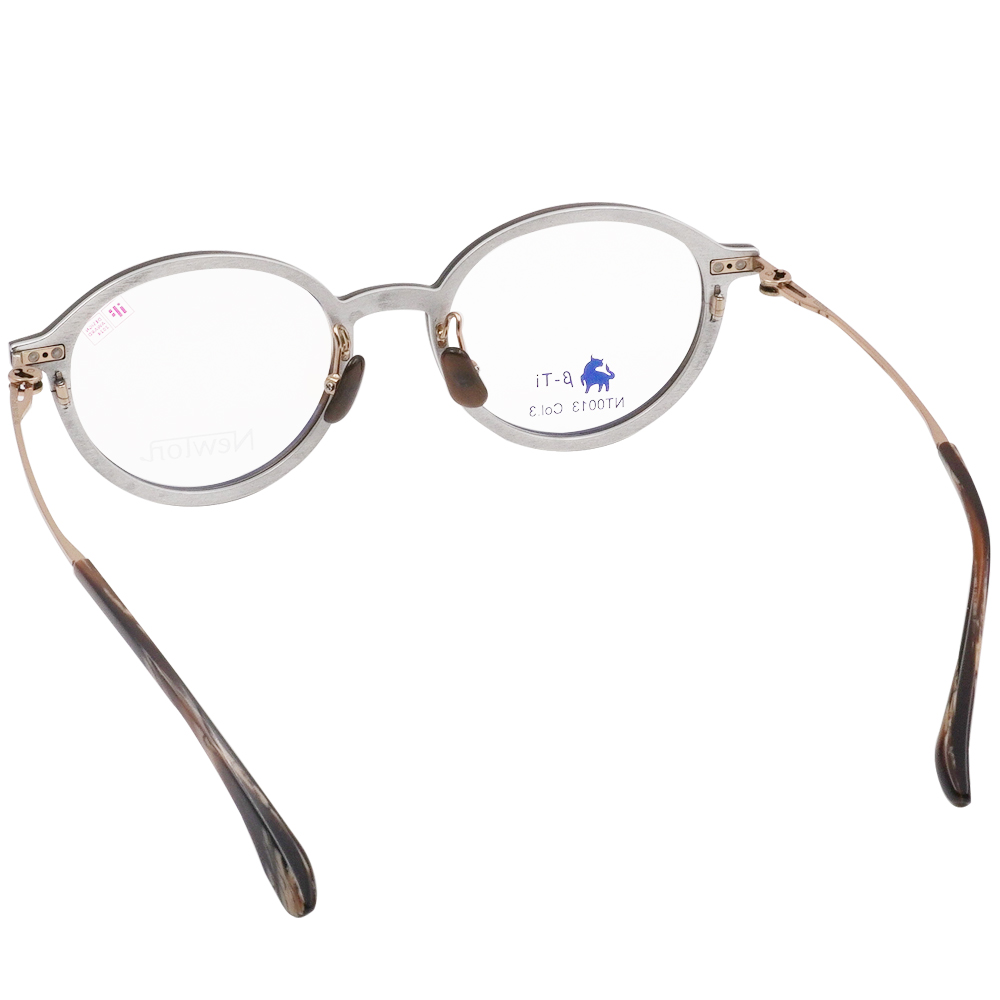 NEWTON︱工藝本質 圓框眼鏡︱柔棕晶亮