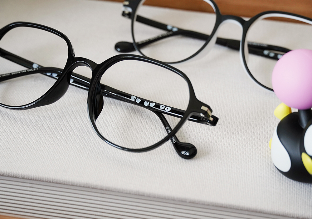 三麗鷗夢幻隊▪︎酷企鵝｜小情緒日記 多邊框眼鏡｜酷黑