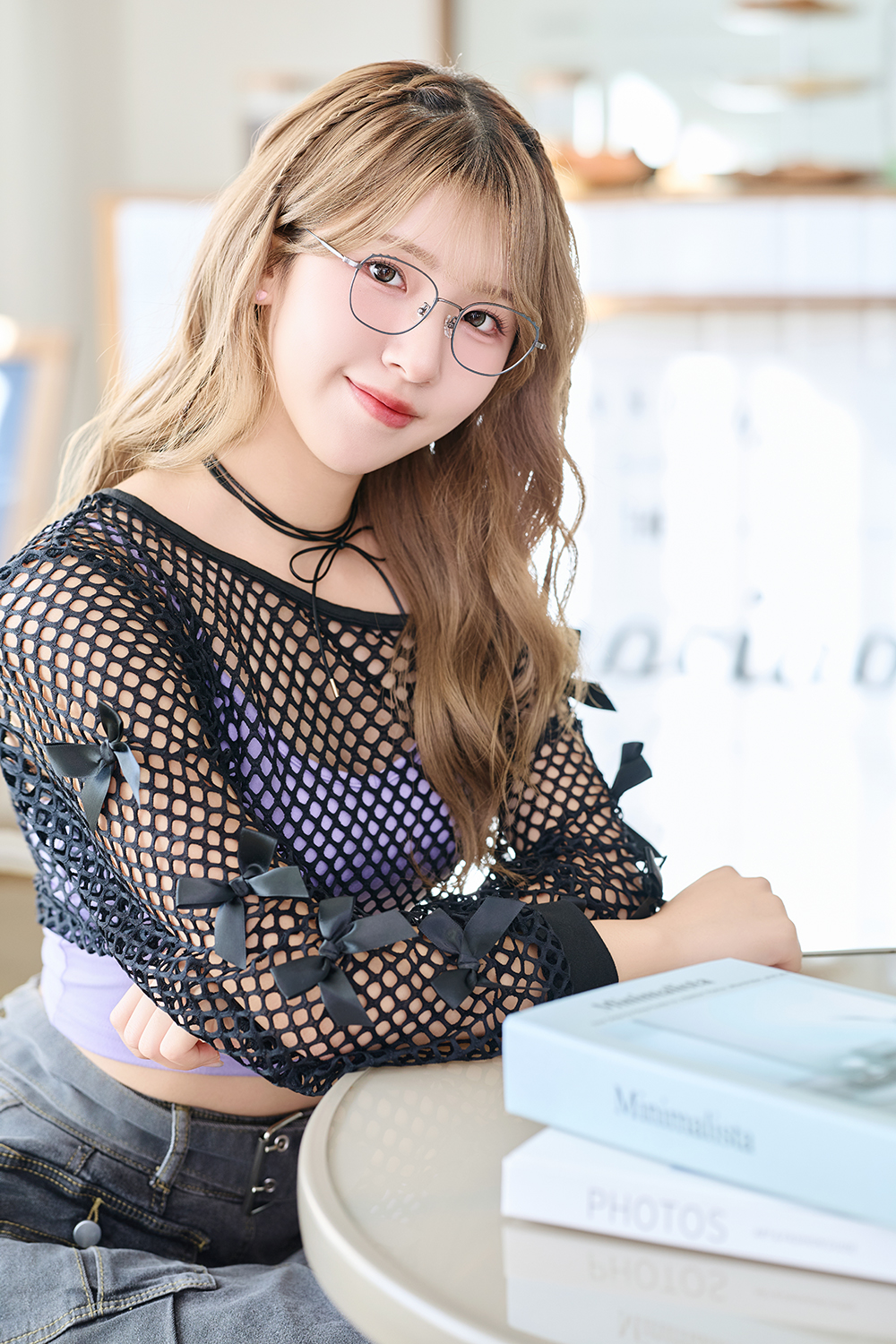 三麗鷗夢幻隊▪︎酷企鵝｜淘氣XO 方框眼鏡｜霧影黑