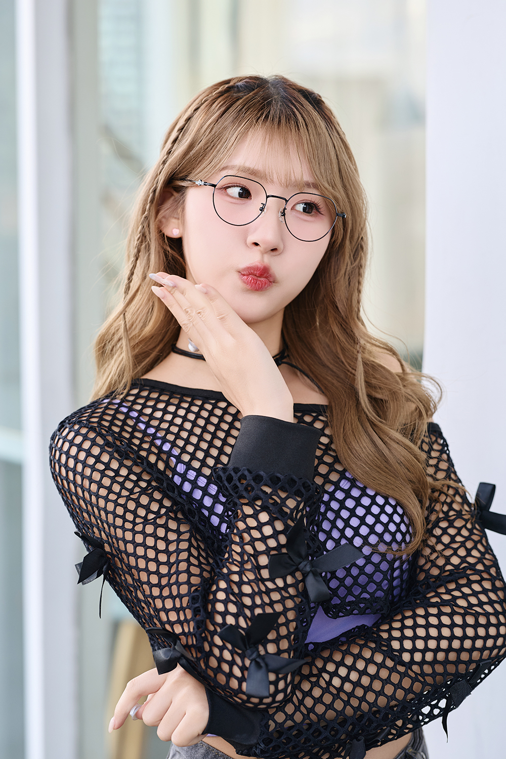 三麗鷗夢幻隊▪︎酷企鵝｜黑白輕日常 多邊框眼鏡｜黑X白