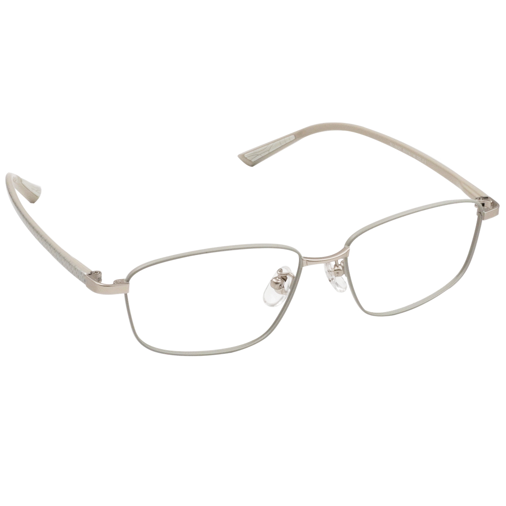 三麗鷗夢幻隊▪︎酷企鵝｜酷式放空 長方框眼鏡｜霧銀灰