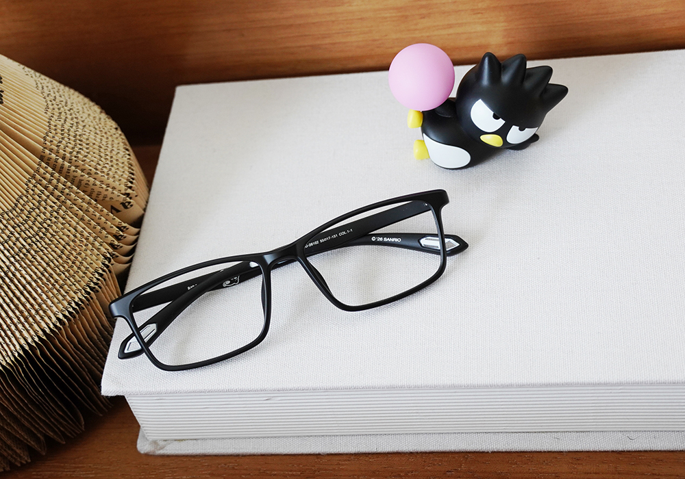 三麗鷗夢幻隊▪︎酷企鵝｜萌趣體操球 長方框眼鏡｜慵懶黑
