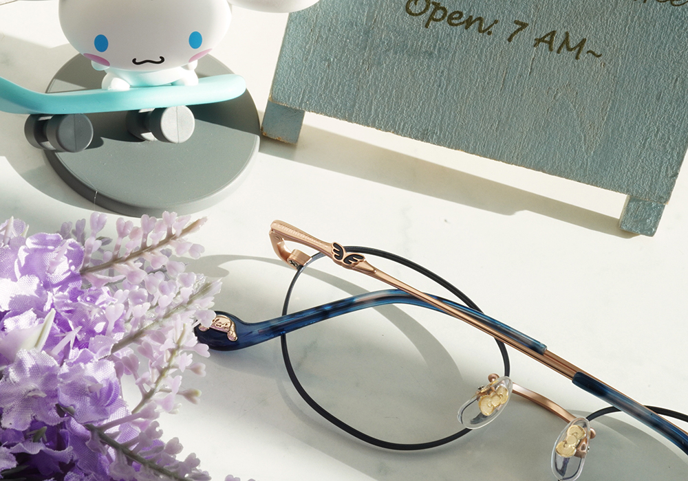 三麗鷗夢幻隊▪︎大耳狗｜捲耳暖日常 圓框眼鏡｜寧靜藍
