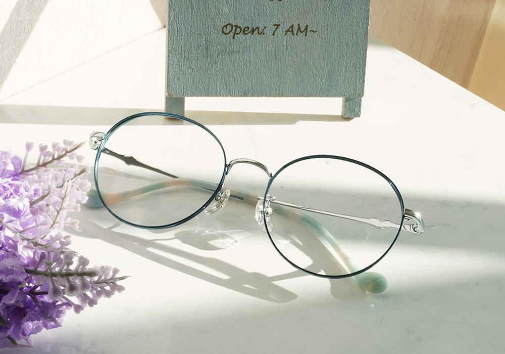 三麗鷗夢幻隊▪︎大耳狗｜肉桂捲小尾巴 圓框眼鏡｜月光藍