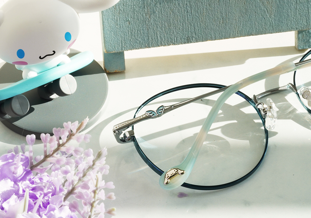 三麗鷗夢幻隊▪︎大耳狗｜肉桂捲小尾巴 圓框眼鏡｜月光藍
