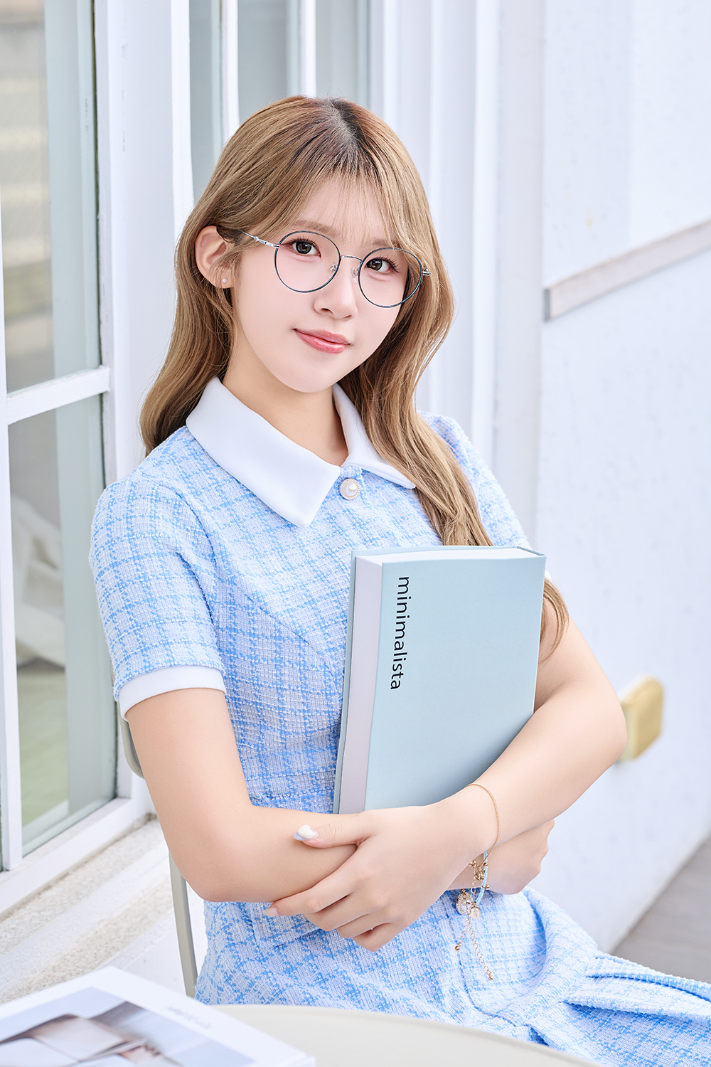 三麗鷗夢幻隊▪︎大耳狗｜肉桂捲小尾巴 圓框眼鏡｜奶霧粉金