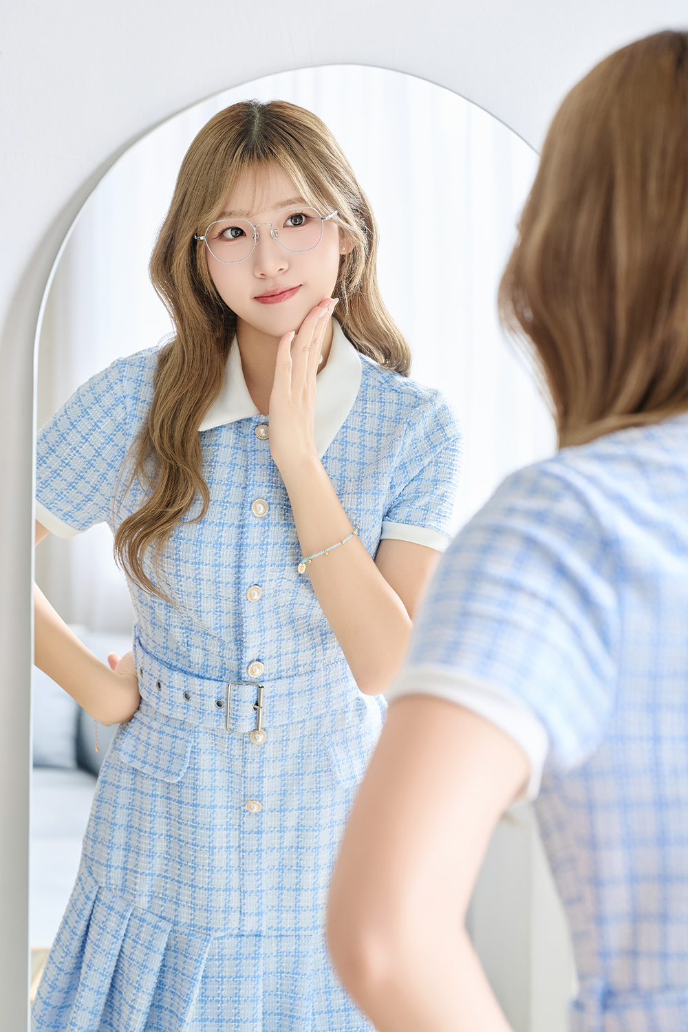 三麗鷗夢幻隊▪︎大耳狗｜雲上漫步 多邊框眼鏡｜舒眠藍