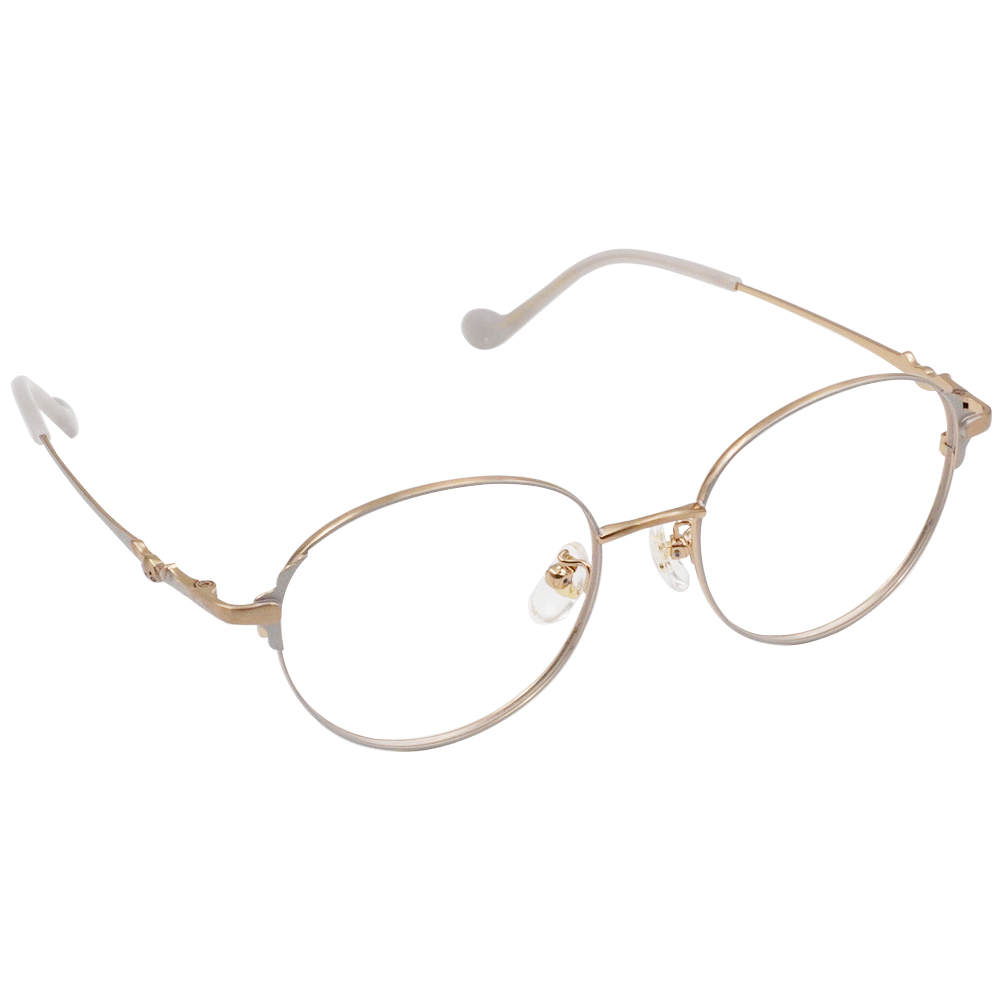 三麗鷗夢幻隊▪︎大耳狗｜藍天巡航 圓框眼鏡｜柔霧灰X金