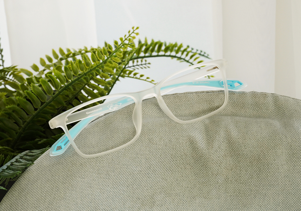 三麗鷗夢幻隊▪︎大耳狗｜雲朵滑行日誌 長方框眼鏡｜光透藍