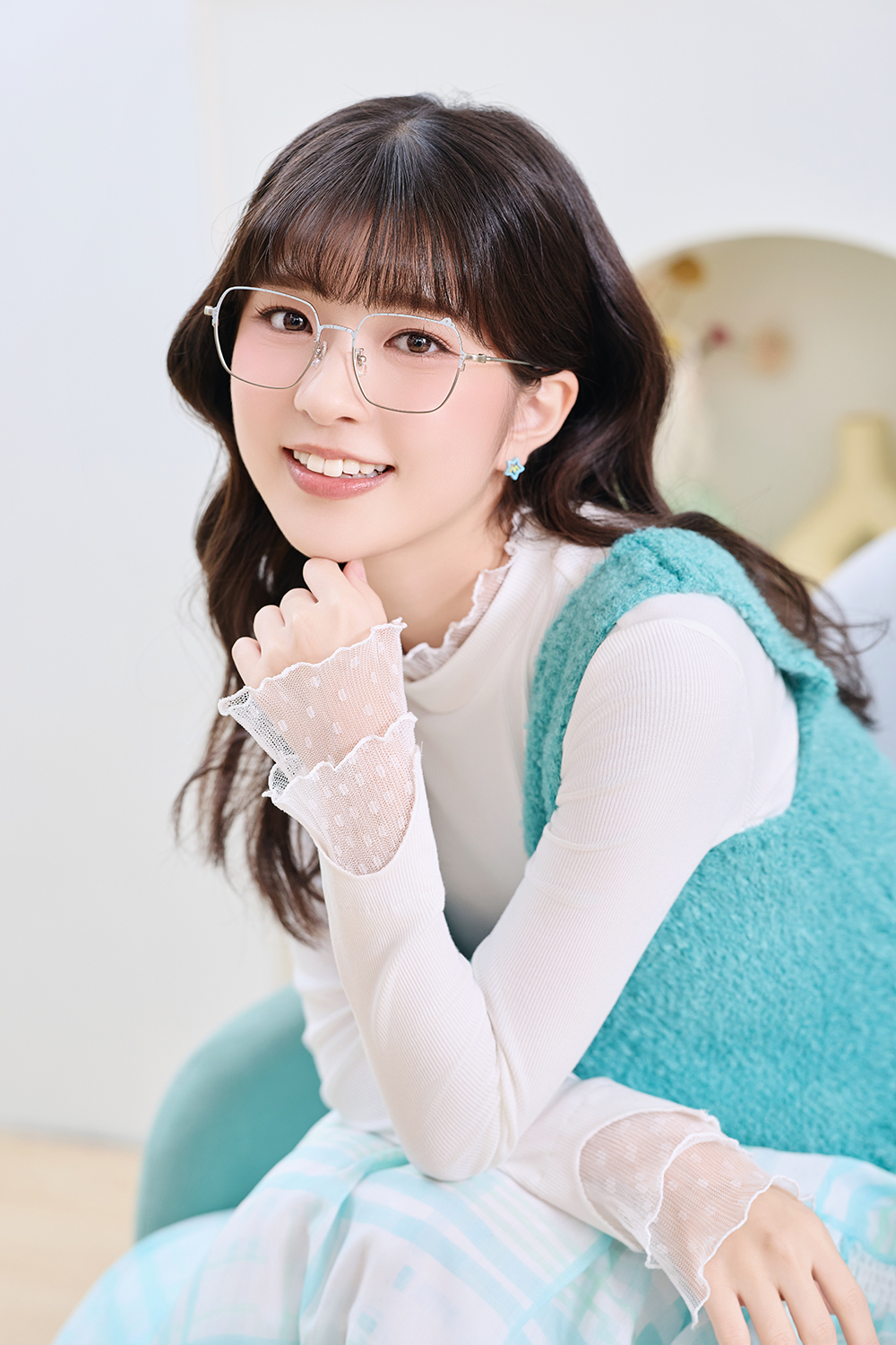 三麗鷗夢幻隊▪︎漢頓｜慢活魚兒 大方框眼鏡｜星霧灰