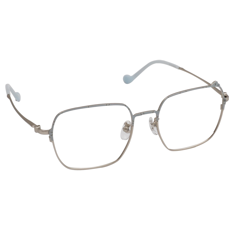 三麗鷗夢幻隊▪︎漢頓｜慢活魚兒 大方框眼鏡｜銀X微光藍