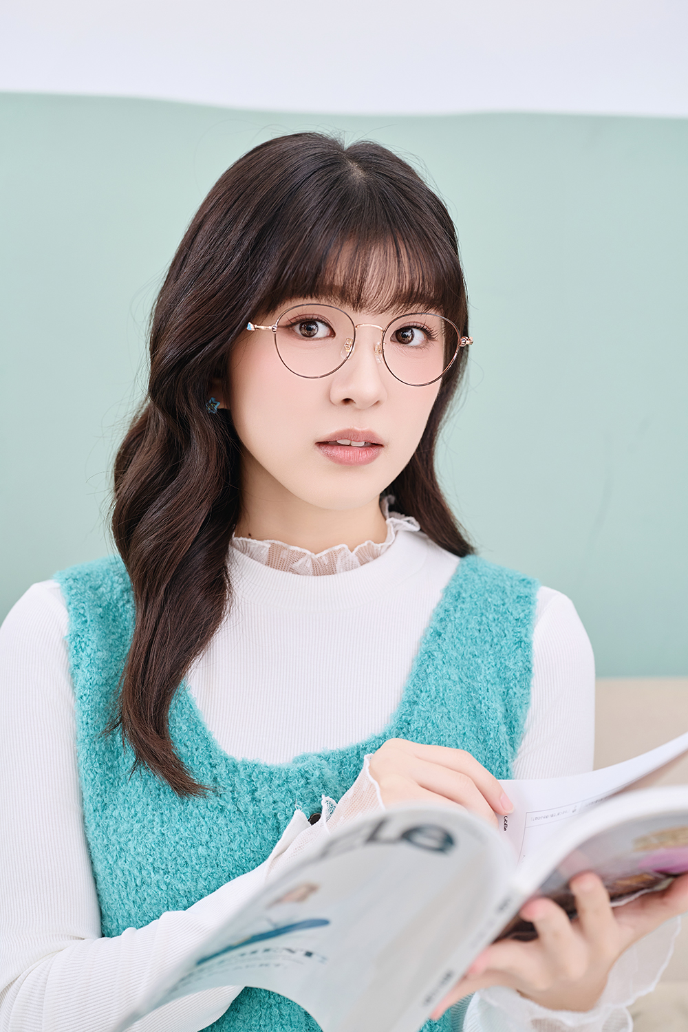 三麗鷗夢幻隊▪︎漢頓｜海風清透 圓框眼鏡｜玫瑰黑X金