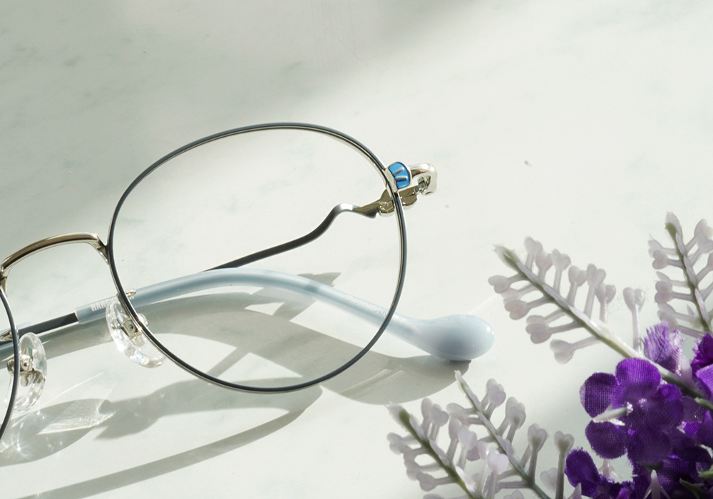 三麗鷗夢幻隊▪︎漢頓｜海風清透 圓框眼鏡｜海霧灰