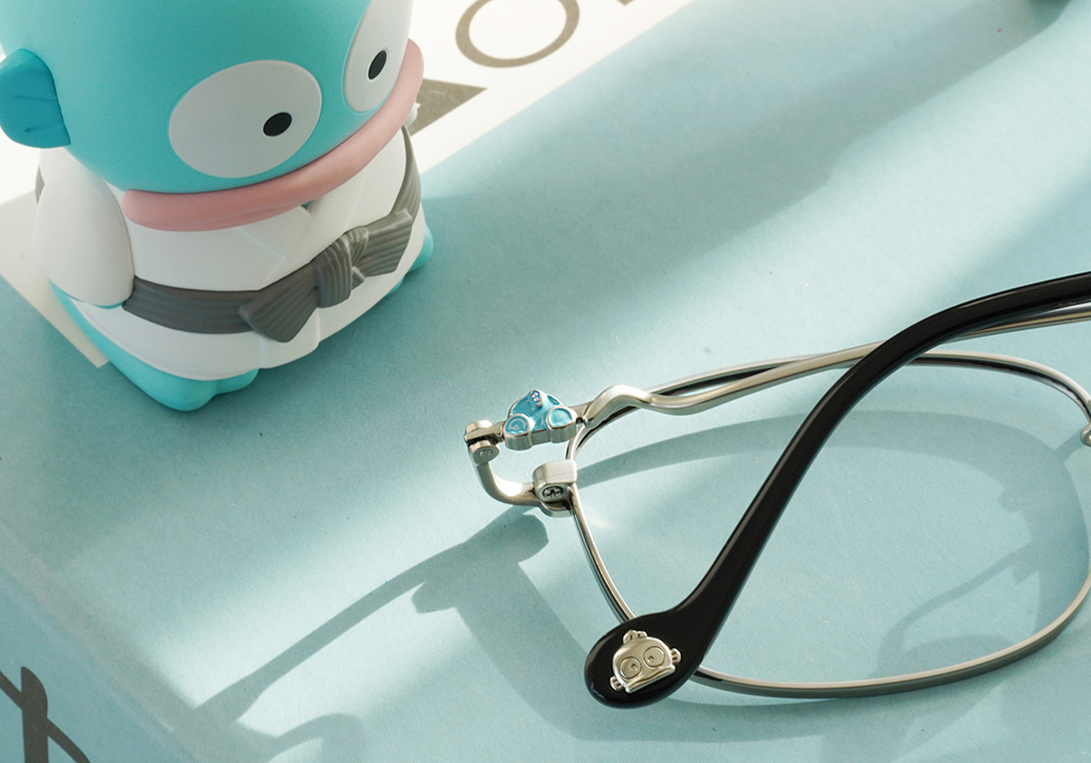 三麗鷗夢幻隊▪︎漢頓｜療癒午睡 長方框眼鏡｜慵懶銀