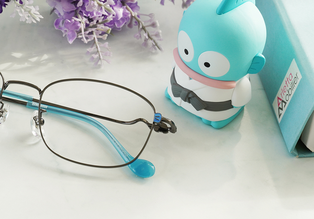 三麗鷗夢幻隊▪︎漢頓｜療癒午睡 長方框眼鏡｜亮槍色