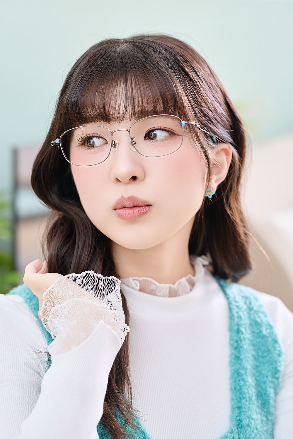 三麗鷗夢幻隊▪︎漢頓｜療癒午睡 長方框眼鏡｜亮槍色