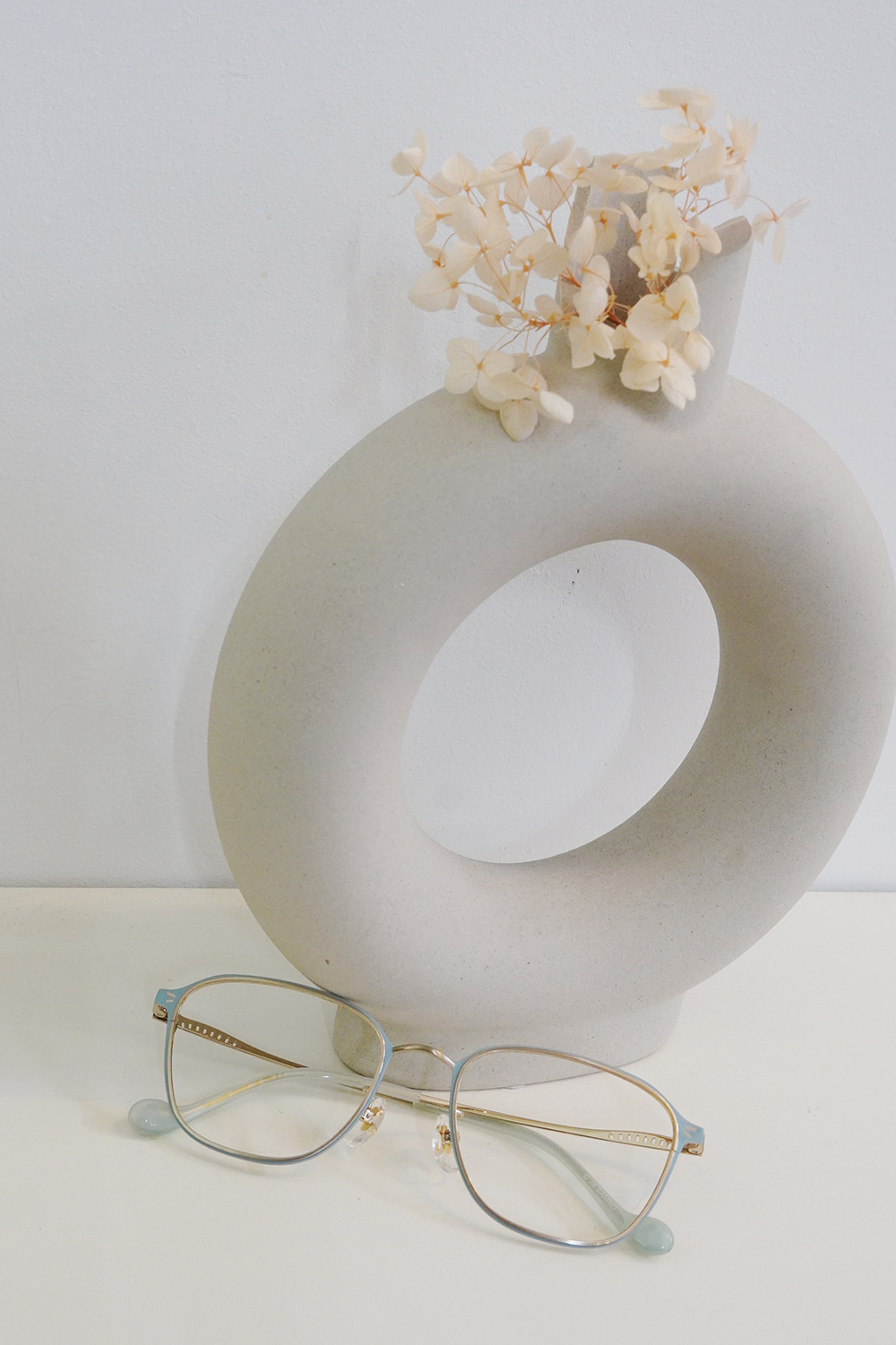 三麗鷗夢幻隊▪︎漢頓｜慵懶魚波紋 方框眼鏡｜淡霧藍