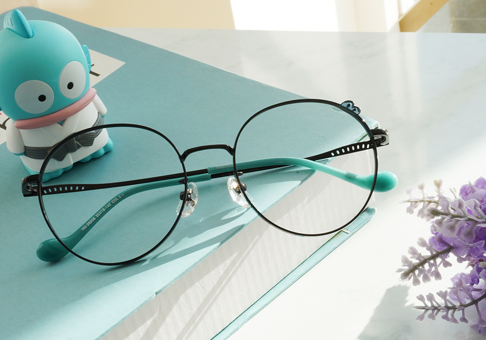 三麗鷗夢幻隊▪︎漢頓｜立體小魚鰭 圓框眼鏡｜糖果黑