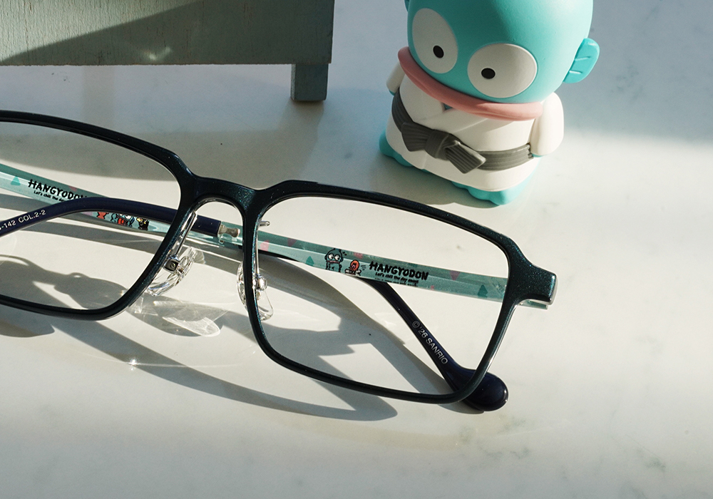 三麗鷗夢幻隊▪︎漢頓｜慵懶模式ON 長方框眼鏡｜迷霧藍