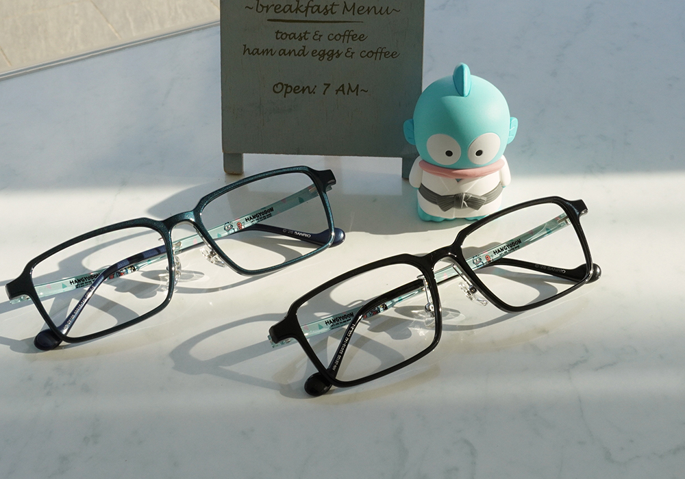 三麗鷗夢幻隊▪︎漢頓｜慵懶模式ON 長方框眼鏡｜慵懶黑