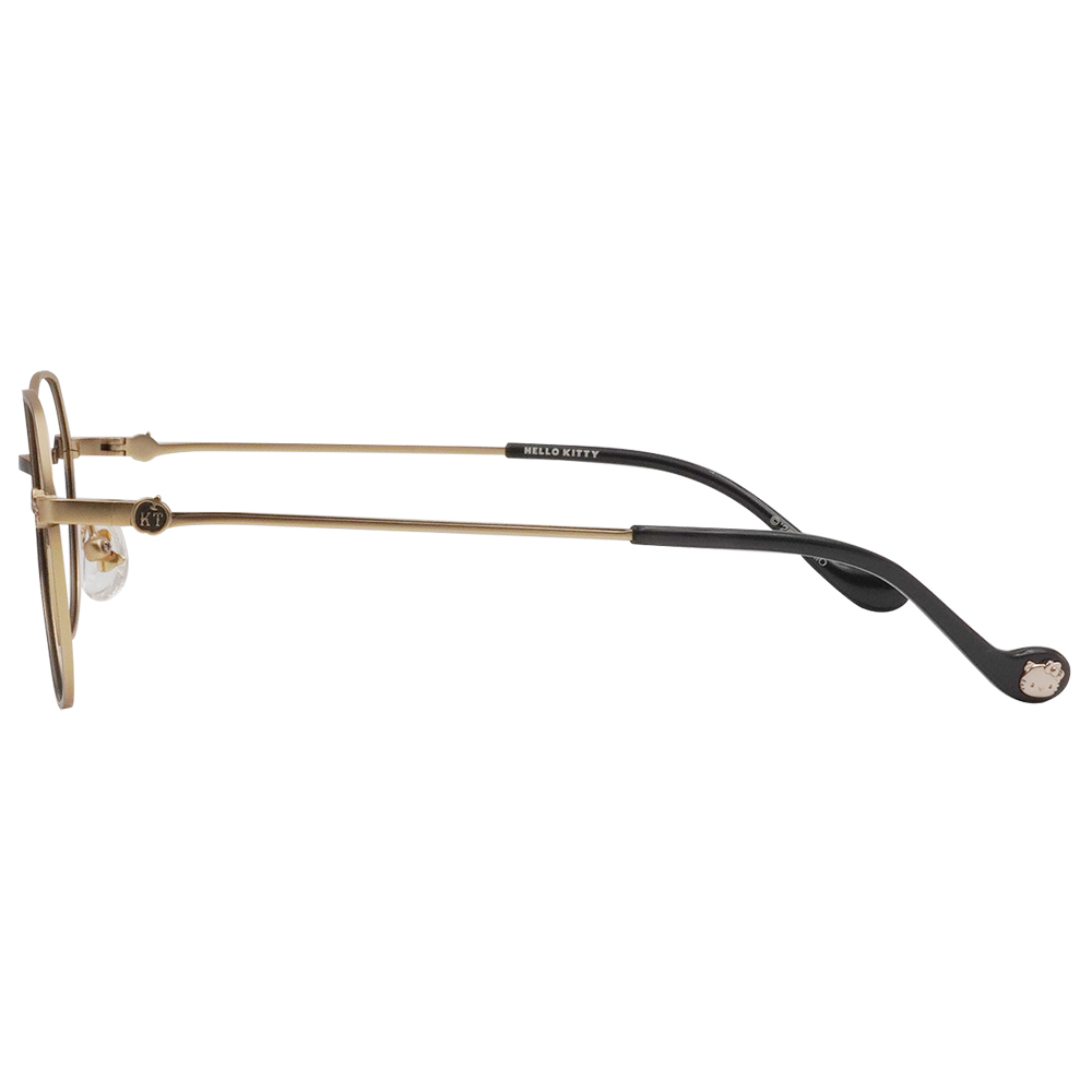 三麗鷗夢幻隊▪︎HELLO KITTY｜蘋果樂園 多邊框眼鏡｜浮光灰X金